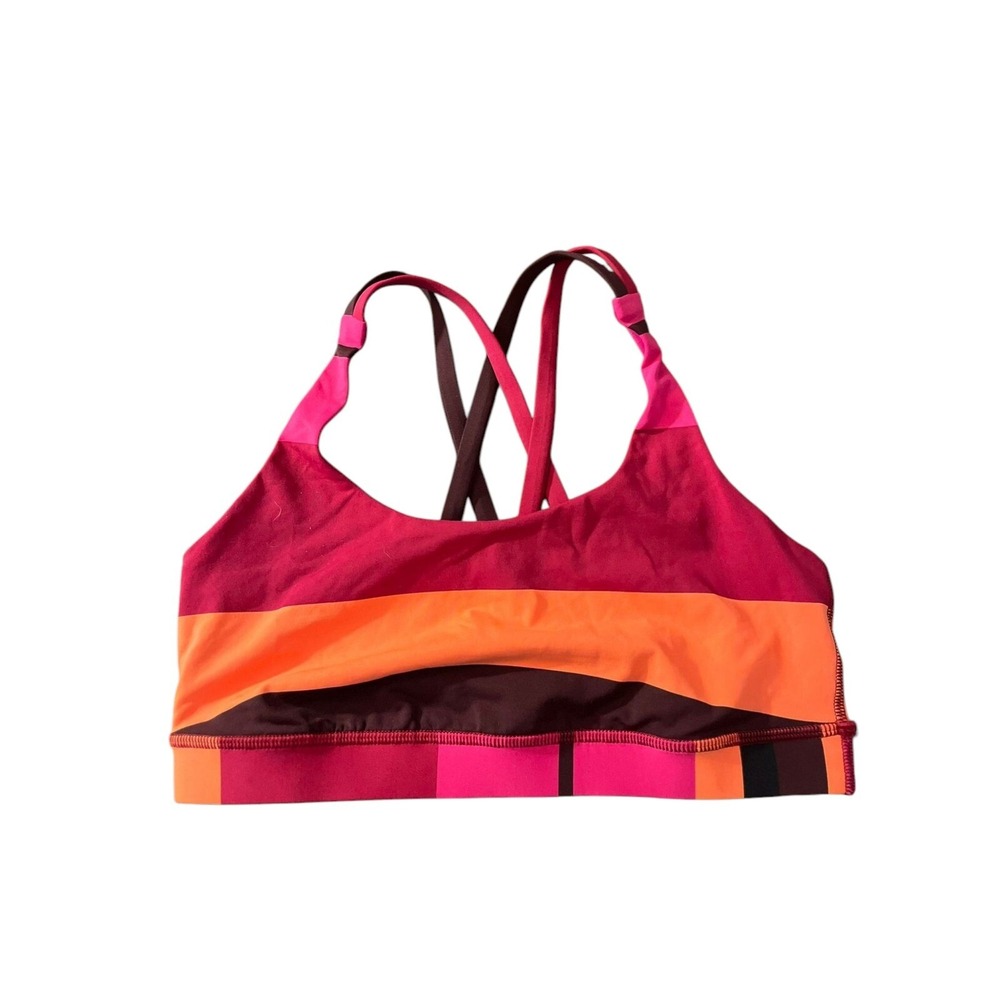 Lululemon Strappy Colorblock Sports Bra -‎ Size 8